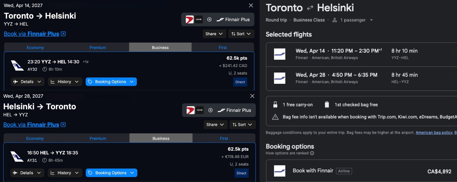 Buying Avios with the 40% bonus to cover a business class redemption
