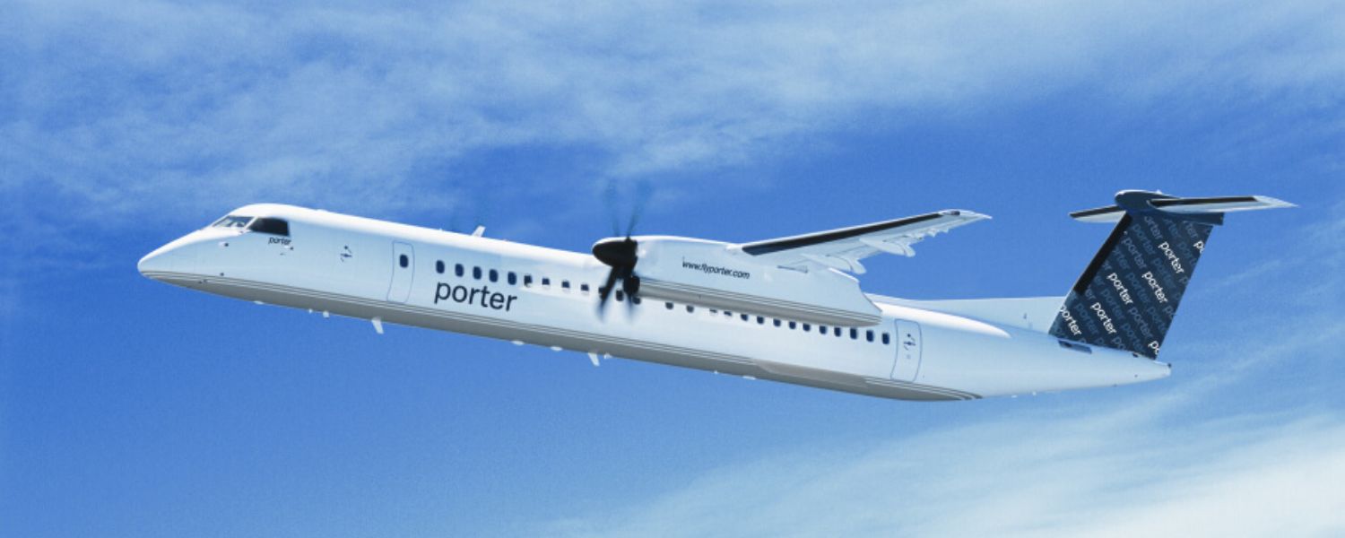 Porter Airlines De Havilland Dash 8-400 refreshed cabin interior