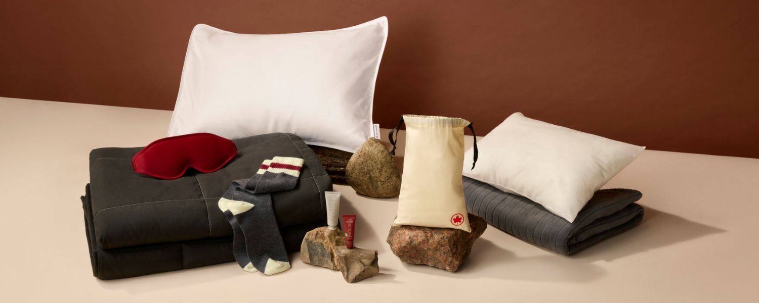 Air Canada new international cabin bedding and amenity kit