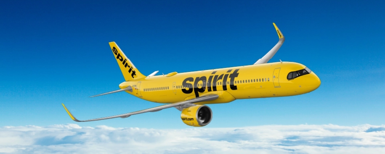Spirit Airlines yellow aircraft
